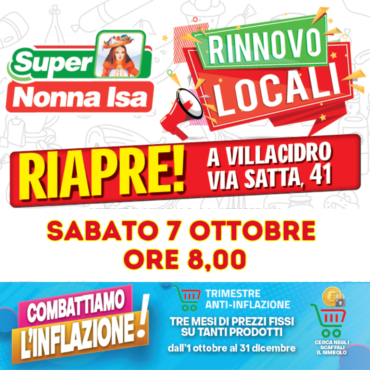 Riapre il super Nonna Isa di Via Satta a Villacidro